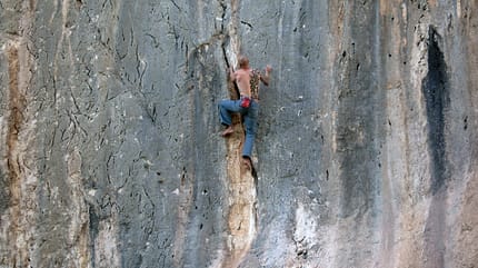 KL Andreas Proft barfuß free solo Bernia Calpe KL Andreas Proft barfuß free solo Bernia Calpe