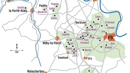 KL Karte Übersicht Fontainebleau KL Karte Übersicht Fontainebleau