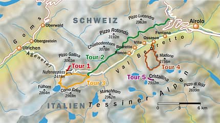 Tessin Karte Tessin Karte