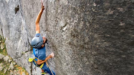 Klettern, Altmühltal Tilo Moser klettert im Altmühltal
