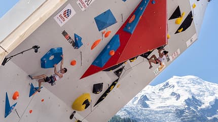 Will Bosi & Molly Thompson-Smith klettern in Chamonix im Halbfinale Will Bosi & Molly Thompson-Smith klettern in Chamonix im Halbfinale