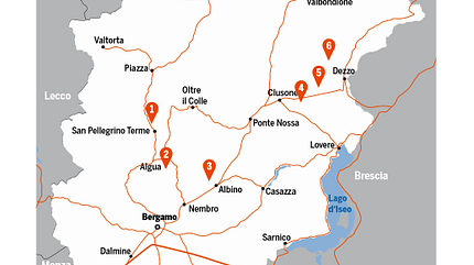 Klettern Bergamo: Portiera, Cornalba, Valgua, Onore, Valle dei Mulini, Colere Klettern Bergamo: Portiera, Cornalba, Valgua, Onore, Valle dei Mulini, Colere