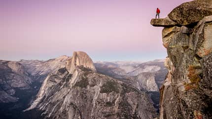 Wanderer im Yosemite National Park, California, USA