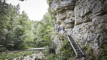Wandern in der Wutachschlucht, Hochschwarzwald Wandern in der Wutachschlucht, Hochschwarzwald