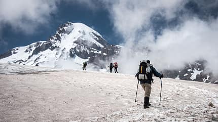 Georgia,tourism,nature,economy,travel,human interest,curiosity,m Mount Kazbek in Georgien