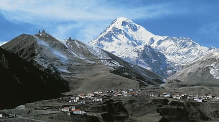 Mount Kazbek in Georgien Mount Kazbek in Georgien