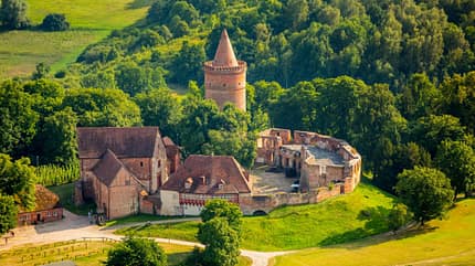 Burg Stargard Luftbild Top 15 Burgen in Deutschland