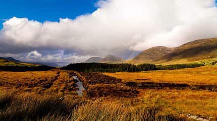 Maumturk mountains from near Lough Nagasser,Connemara,Co. Galway Maumturk Mountains Connemara