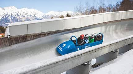 05.03.2013,Bobbahn,Fotos W9 Werbeagentur,Innsbruck Igls,Lorenz Seiwald,mario webhofer Winterabenteuer, Rodeln