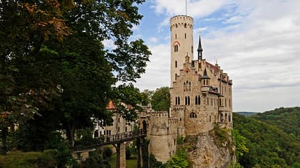 Ralph Lueger, Fotoshooting 2011, Märchenschloss, Brücke, Albtr Wanderweg Albsteig, Schwäbische Alb