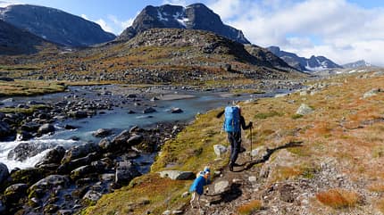 Fluss,Jotunheimen,Perla,Trekking Wandern mit Hund, Tourenplanung und Ausrüstung