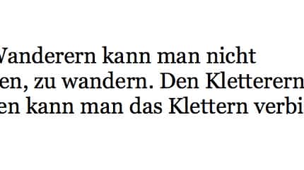 Zitat IG-Klettern Donautal Zitat IG-Klettern Donautal