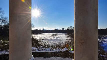 Muenchen,Munich,Winter,Schnee,kalt,sonnig,snow,cold crisp Online-Special Bayern: Oberbayern