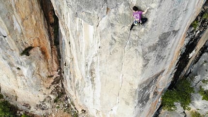 Klettern Ulassai Sektor Bauarena King Canute 7b+ Klettern Ulassai Sektor Bauarena King Canute 7b+
