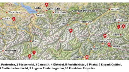 Eisklettergärten Alpen Eisklettergärten Alpen