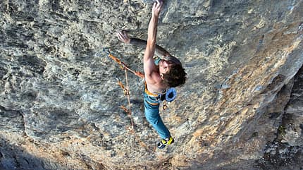 Klaas Willems in seinem 9a-Projekt Klaas Willems in seinem 9a-Projekt