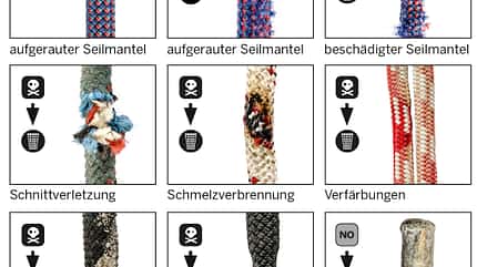 Kletterseil Beschädigung wann austauschen Kletterseil Beschädigung wann austauschen