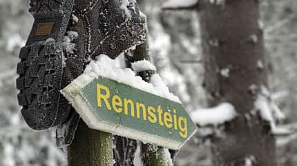 Auf dem Rennsteig im Thüringer Wald Auf dem Rennsteig im Thüringer Wald