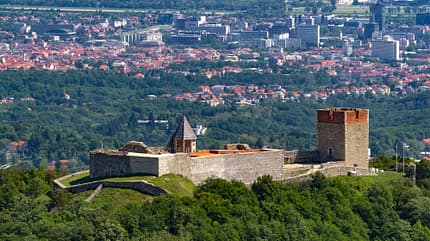 Kroatien Zagreb Burg Medvedgrad Hauptstadt