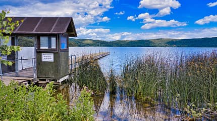 Laacher See Deutschland Eifel Vulkaneifel Laacher See Deutschland Eifel Vulkaneifel