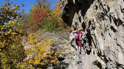 Klettern im tschechischen Karst südlich von Prag Klettern im tschechischen Karst südlich von Prag