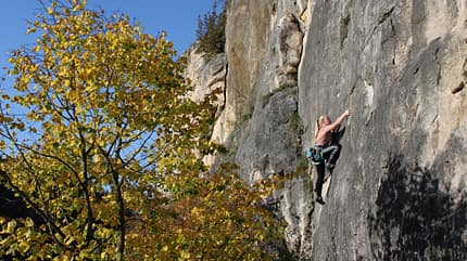 Klettern im tschechischen Karst südlich von Prag Klettern im tschechischen Karst südlich von Prag