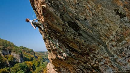 Klettern im tschechischen Karst südlich von Prag Klettern im tschechischen Karst südlich von Prag
