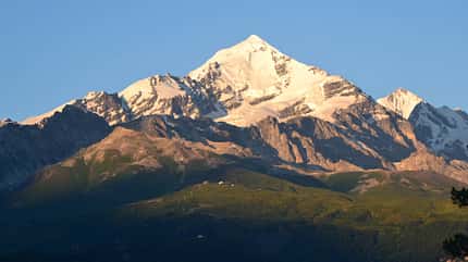 Berg Tetnuldi Swanetien Georgien Großer Kaukasus Ski Wandern Berg Tetnuldi Swanetien Georgien Großer Kaukasus Ski Wandern