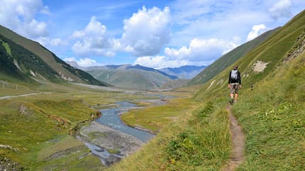 Truso Tal Georgien Berge Wandern Mtb Großer Kaukasus Truso Tal Georgien Berge Wandern Mtb Großer Kaukasus