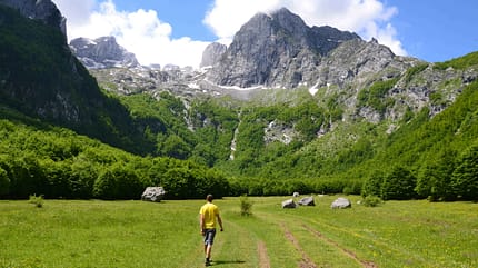 Montenegro Nordalbanische Alpen Nationalpark Prokletije Grebaje Valley Tal Wandern Montenegro Nordalbanische Alpen Nationalpark Prokletije Grebaje Valley Tal Wandern