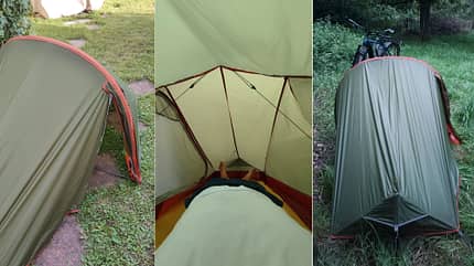 Vango F10 Helium UL Air - leichtes Trekkingzelt - Collage Vango F10 Helium UL Air - leichtes Trekkingzelt - Collage