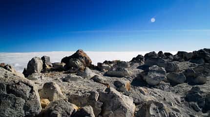 Vulkan-Berg-Tajumulco - auf dem Gipfel Vulkan-Berg-Tajumulco - auf dem Gipfel