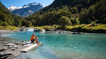 Wandern im Matukituki Valley in Neuseeland