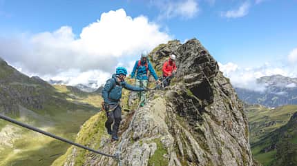 Österreich Vorarlberg Montafon Klettersteig Madrisella Silvretta Alpen Österreich Vorarlberg Montafon Klettersteig Madrisella Silvretta Alpen