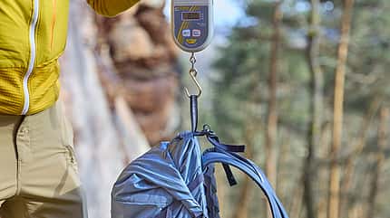 Wanderrucksack wiegen - Praxistest