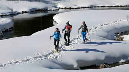 Steiermark Österreich Schneeschuh wandern Murtal Steiermark Österreich Schneeschuh wandern Murtal