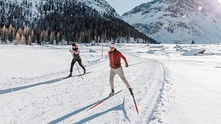 Langlauf, Meran, Südtirol, Italien Langlauf, Meran, Südtirol, Italien