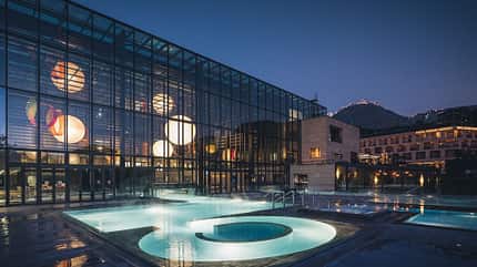 Therme, Meran, Südtirol, Italien Therme, Meran, Südtirol, Italien