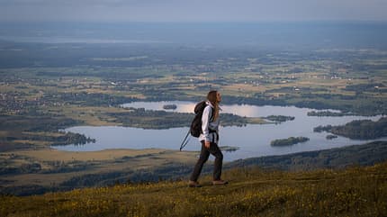 Naturpark Ammergauer Alpen Deutschland Bayern Wandern Urlaub Meditationsweg See Ausblick