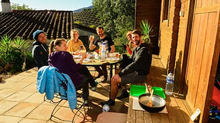 In der Finca la Campana kommen Kletternde aus aller Welt unter. In der Finca la Campana kommen Kletternde aus aller Welt unter.