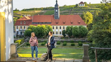 Seußlitzer Weinsichttour in der Region Dresden Elbland, Deutschland