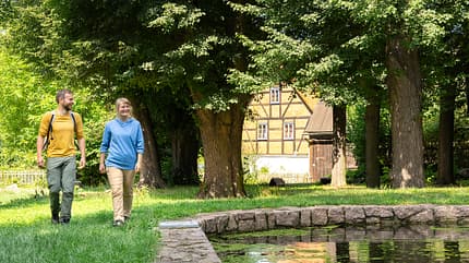Wandern durch die Triebischtäler in der Region Dresden Elbland, Deutschland Wandern durch die Triebischtäler in der Region Dresden Elbland, Deutschland