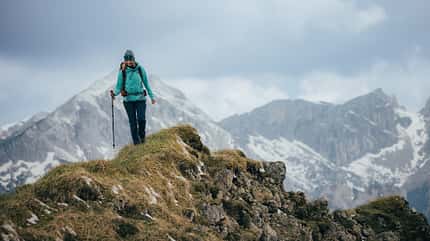 Wanderung durch die Ammergauer Alpen, Bayern, Deutschland