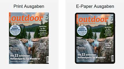 outdoor Magazin Heft und Epaper Abo