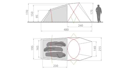 Vaude Allround Chapel XT 3 Personen Zelt 