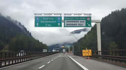Brenner Autobahn Italien Alpen
