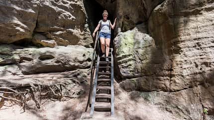 Malerweg-Elbsandsteingebirge - Etappe2 - Stiege - Wolfsschlucht Malerweg-Elbsandsteingebirge - Etappe2 - Stiege - Wolfsschlucht