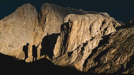 Auf dem Dolomiten Höhenweg Nr. 9 in Südtirol