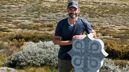 Stefan Liebezeit auf dem Pilgerweg Olavsleden in Norwegen Stefan Liebezeit auf dem Pilgerweg Olavsleden in Norwegen