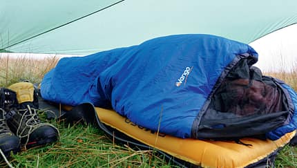 OD 1014 Tested on Tour Vango Planet 150 Schlafsack mit Moskitonetz
